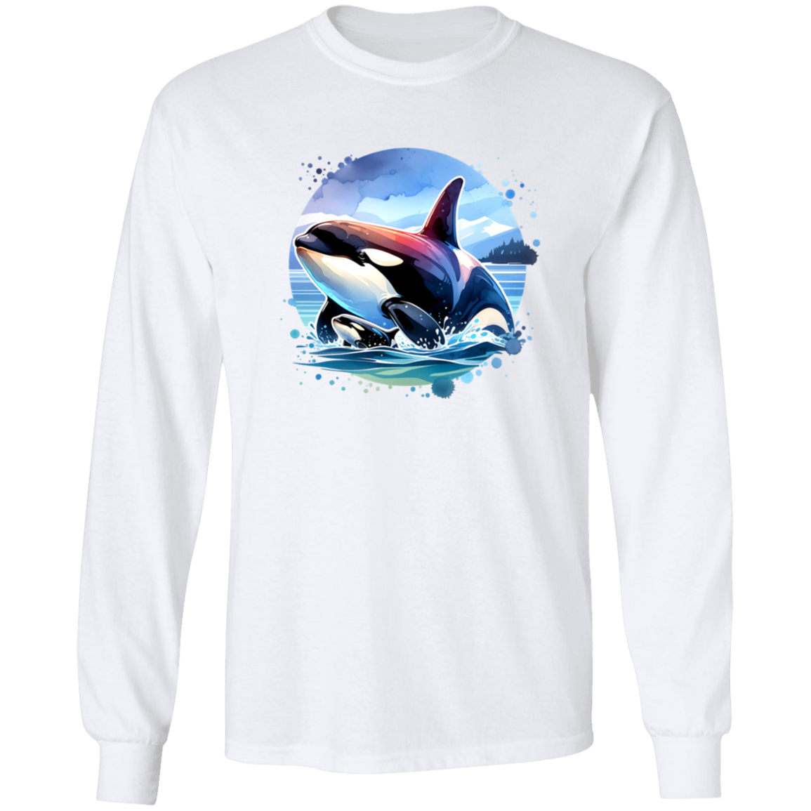 Orca and Calf in Strait of Juan de Fuca - T-shirts, Hoodies and Sweatshirts