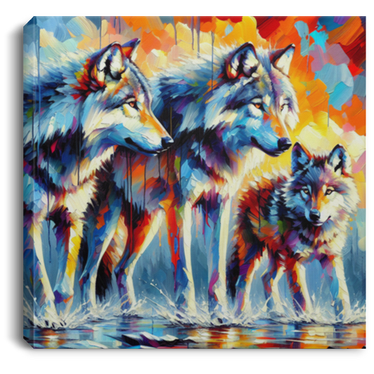 Reigning Wolves - Canvas Art Prints