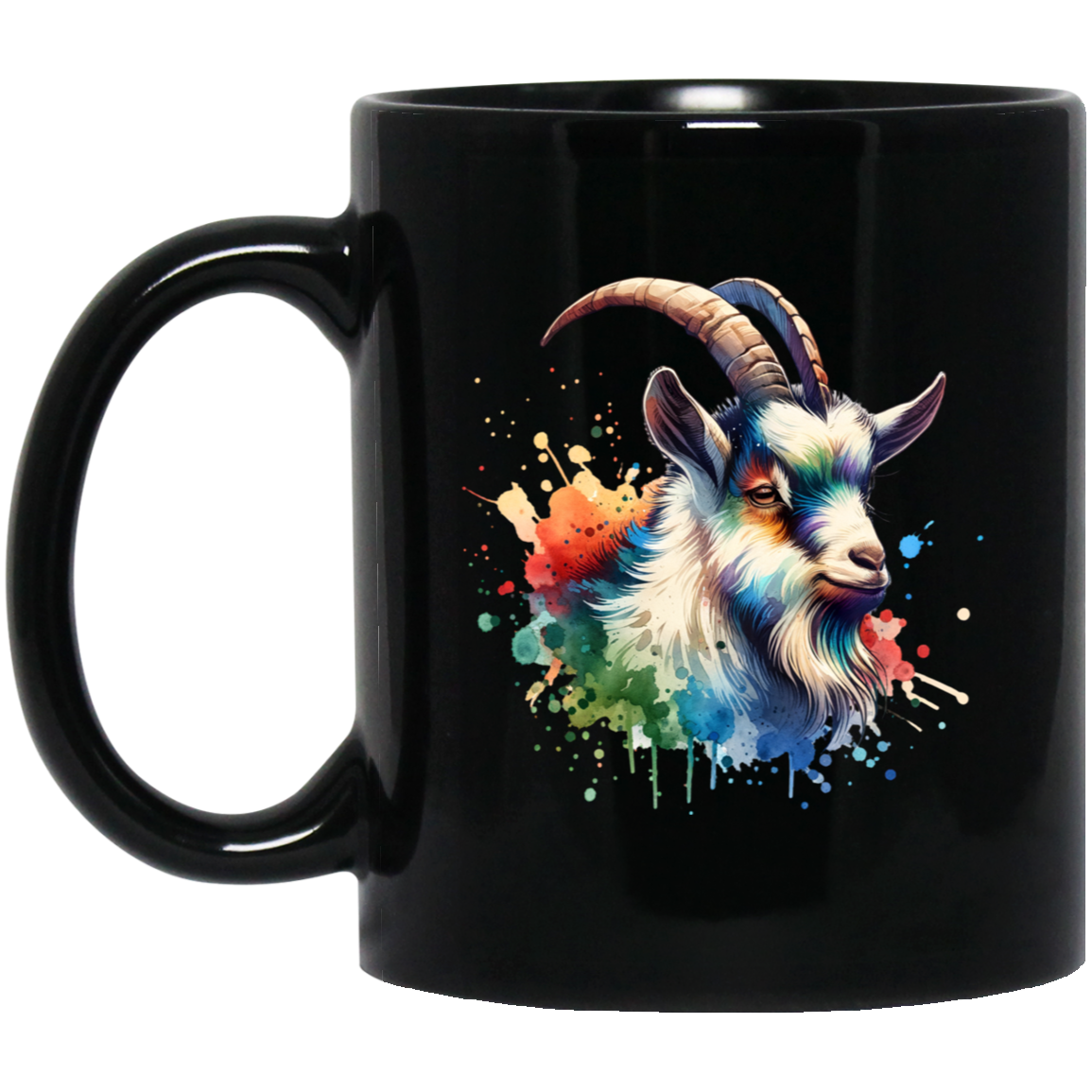 Goat Portrait Watercolor - Mugs