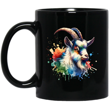 Goat Portrait Watercolor - Mugs