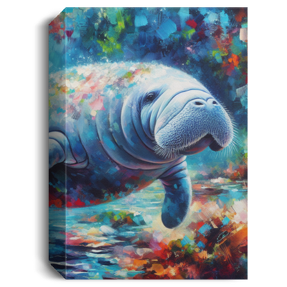 Manatee Garden - Canvas Art Prints