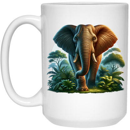 Elephant in Jungle - Mugs