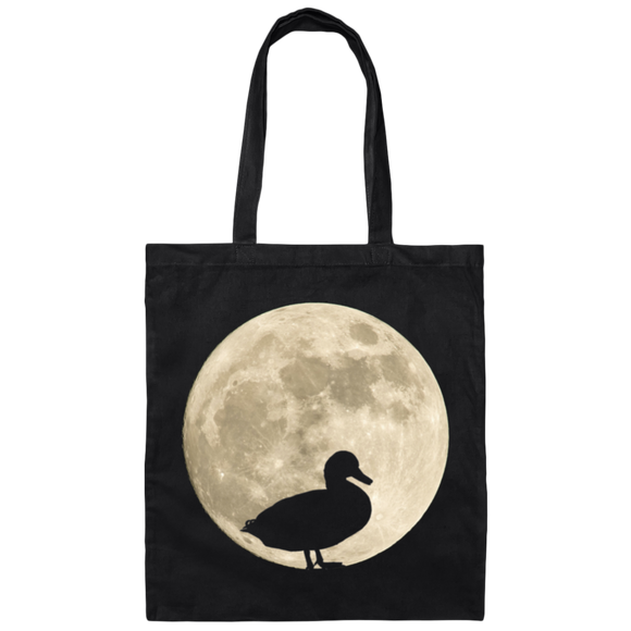 Duck Moon Canvas Tote Bag