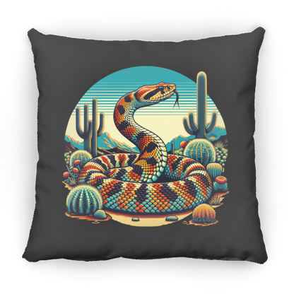 Rattlesnake and Cactus Graphic - Pillows