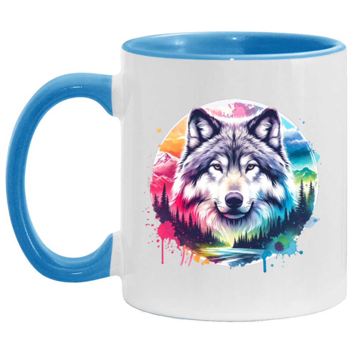 Wolf Spirit Rising Mugs