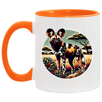 African Wild Dog Graphic - Mugs