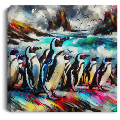 Penguin Colony - Canvas Art Prints