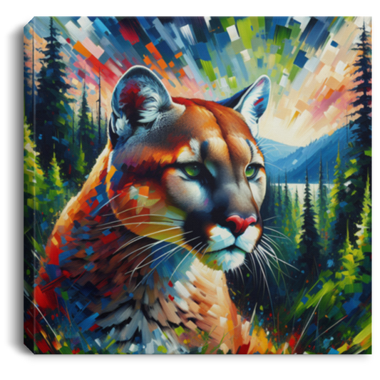 Lake Crescent Cougar - Canvas Art Prints