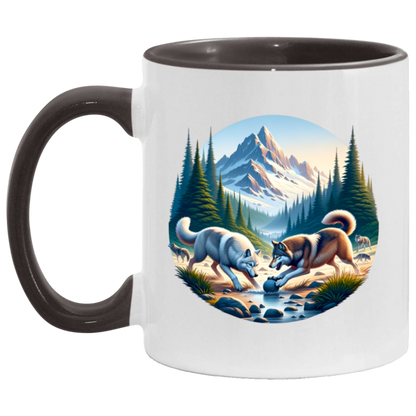 Wolves Playing Mugs