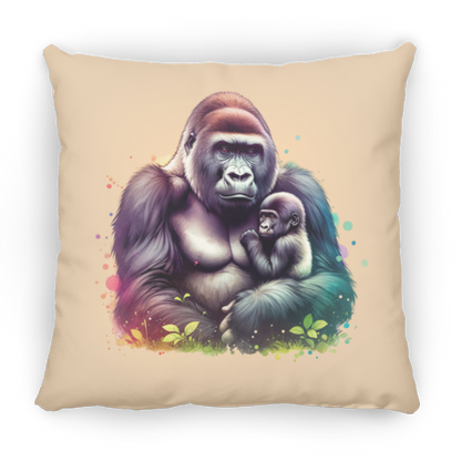 Female Silverback Gorilla with Child - Pillows