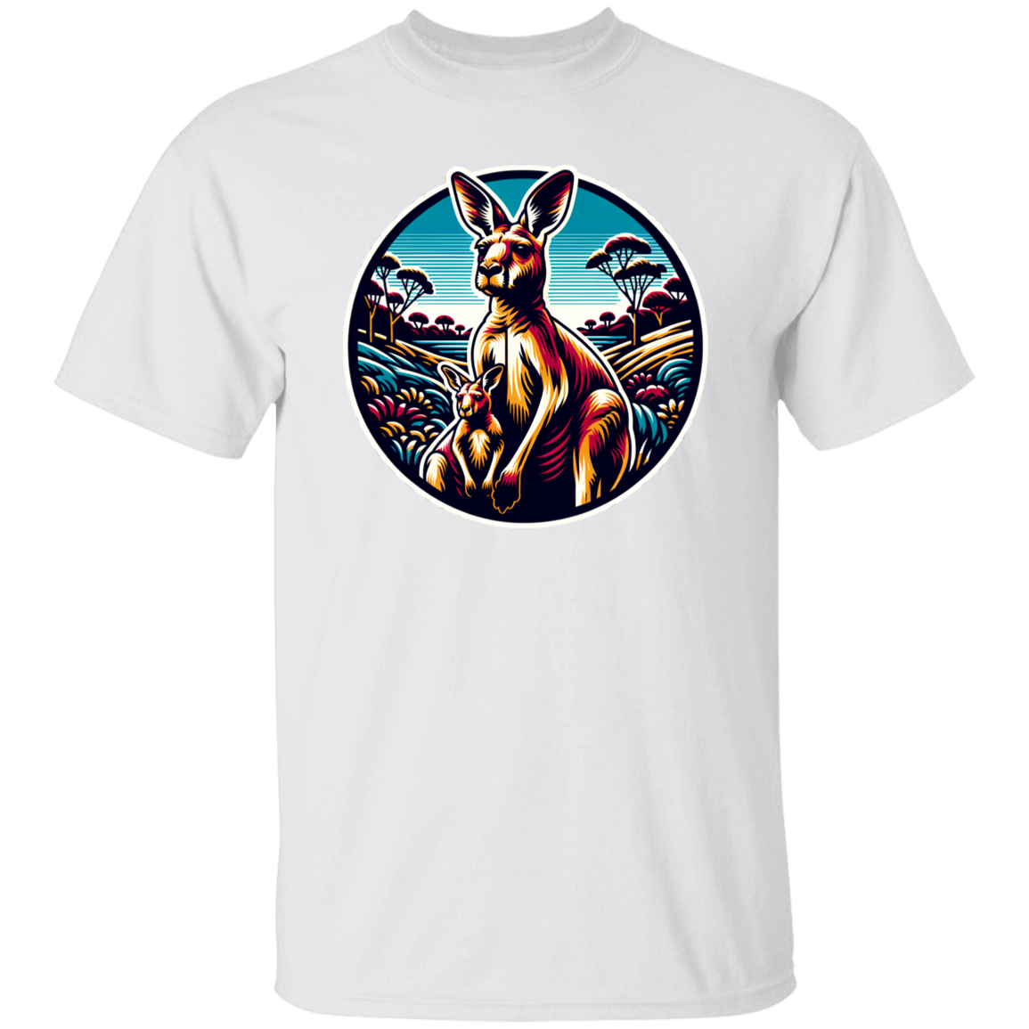 Kangaroo and Joey Graphic - T-shirts, Hoodies and Sweatshirts