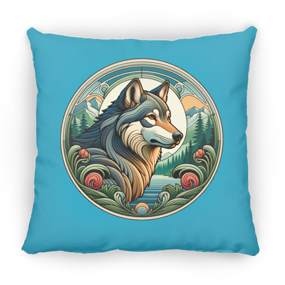 Wolf, Art Nouveau Style - Pillows