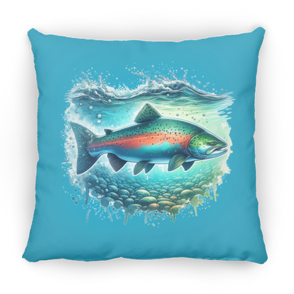Pink Salmon - Throw Pillows