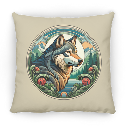 Wolf, Art Nouveau Style - Pillows