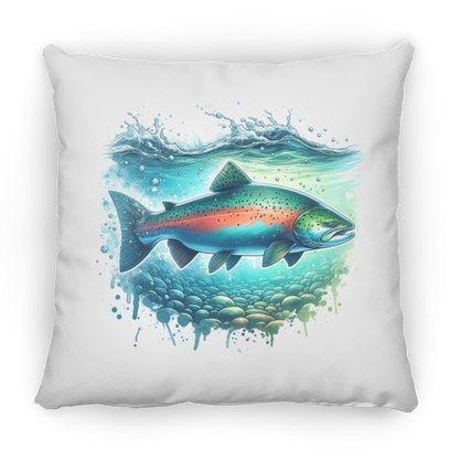 Pink Salmon - Throw Pillows