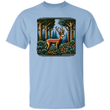 Deer in Forest Block Print T-shirts, Hoodies and Sweatshirts