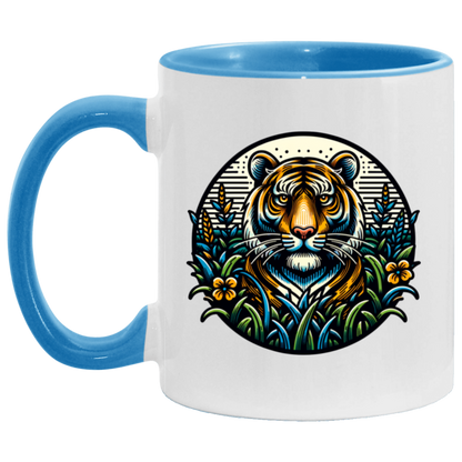 Tiger Graphic Circle Mugs