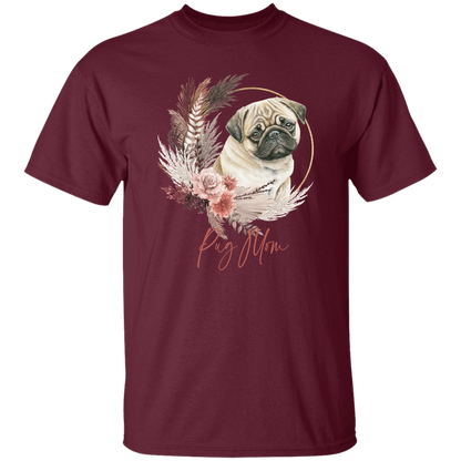 Pug Mom Boho Wreath - T-shirts, Hoodies and Sweatshirts