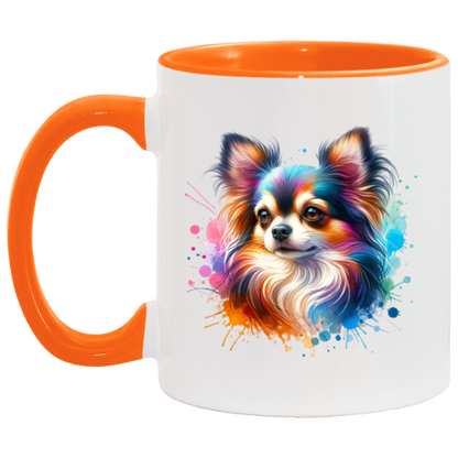 Longhair Tricolor Chihuahua - Mugs