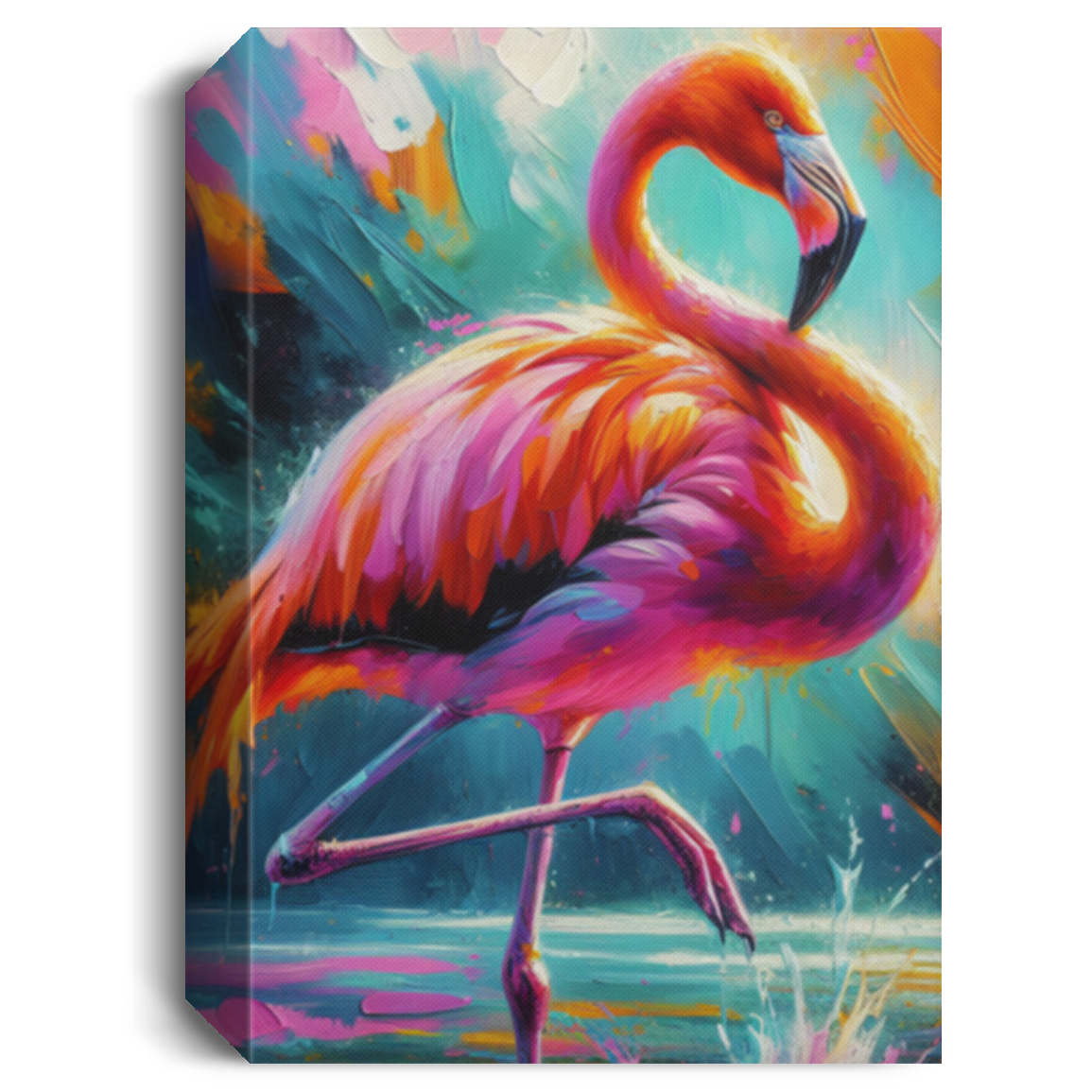 Lone Flamingo - Art Prints