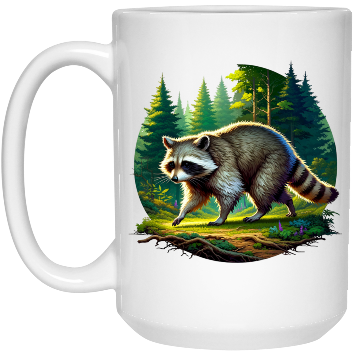 Walking Raccoon - Mugs