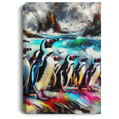 Penguin Colony - Canvas Art Prints