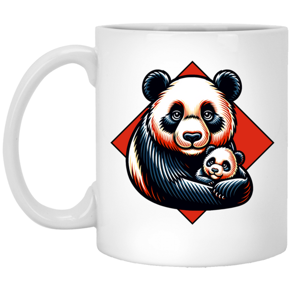 Panda with Baby Graphic Mugs