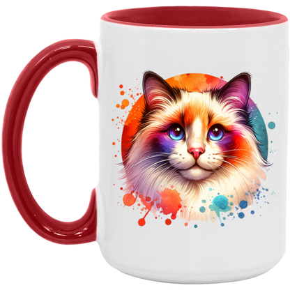 Longhair Tortie Point Cat - Mugs