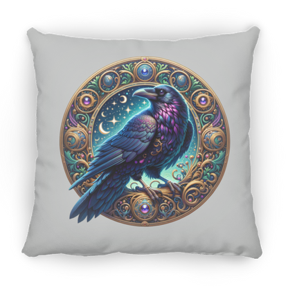Raven Medallion - Throw Pillows