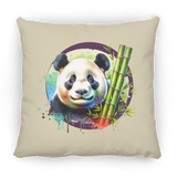 Panda with Bamboo Pillows