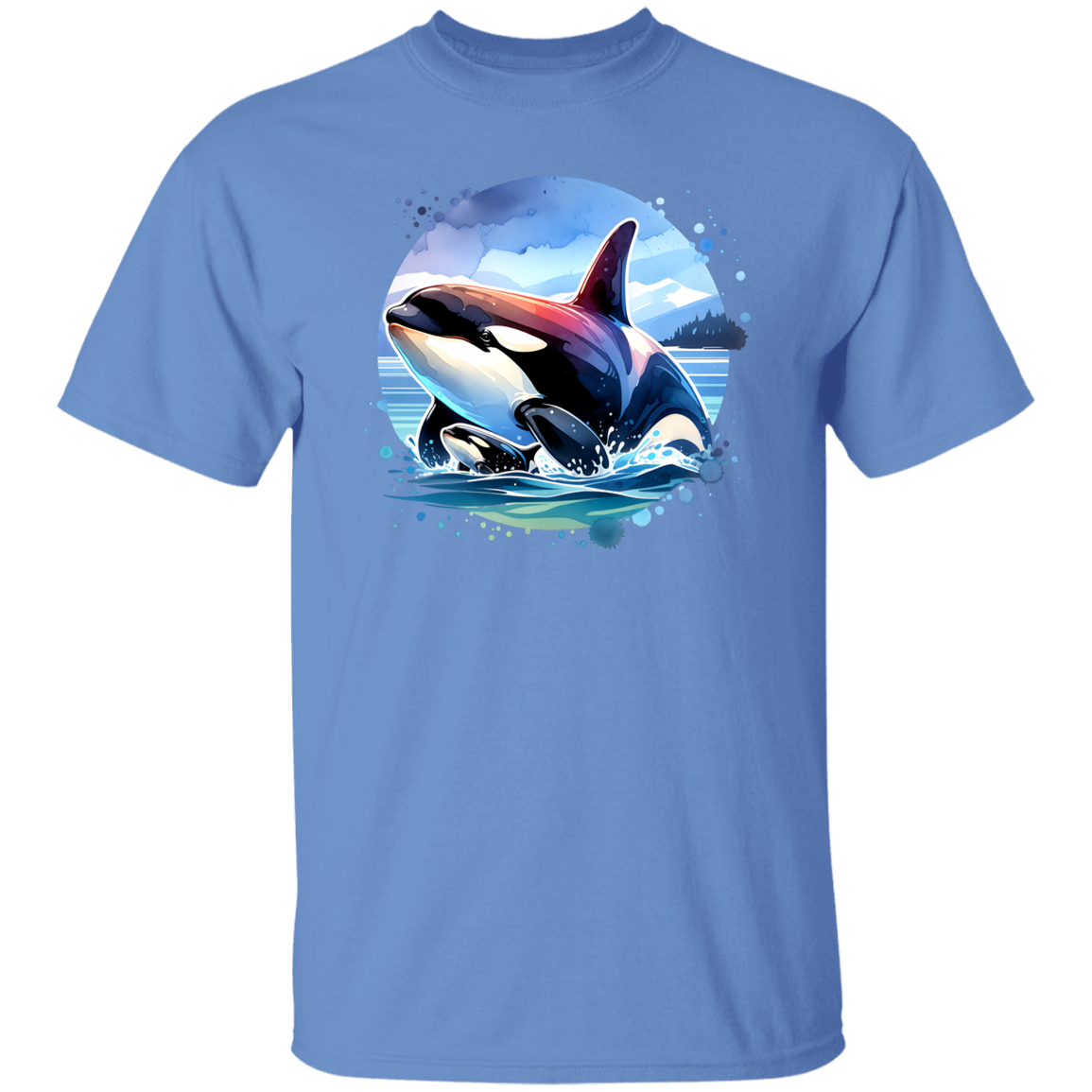 Orca and Calf in Strait of Juan de Fuca - T-shirts, Hoodies and Sweatshirts