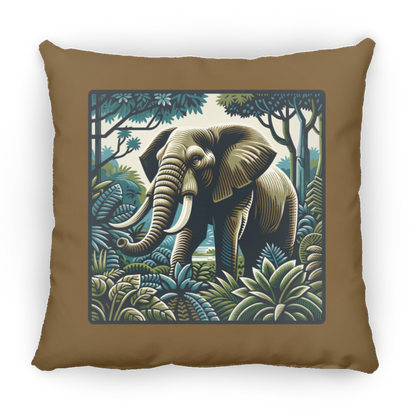 Block Print Elephant - Throw Pillows