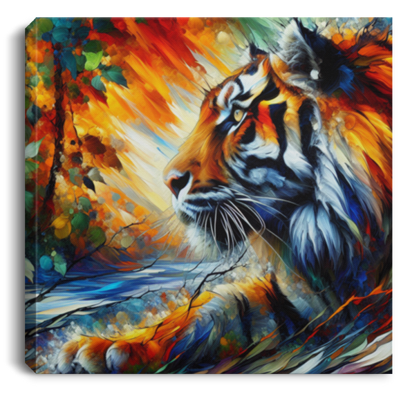 Tiger Focus Canvas Art Prints