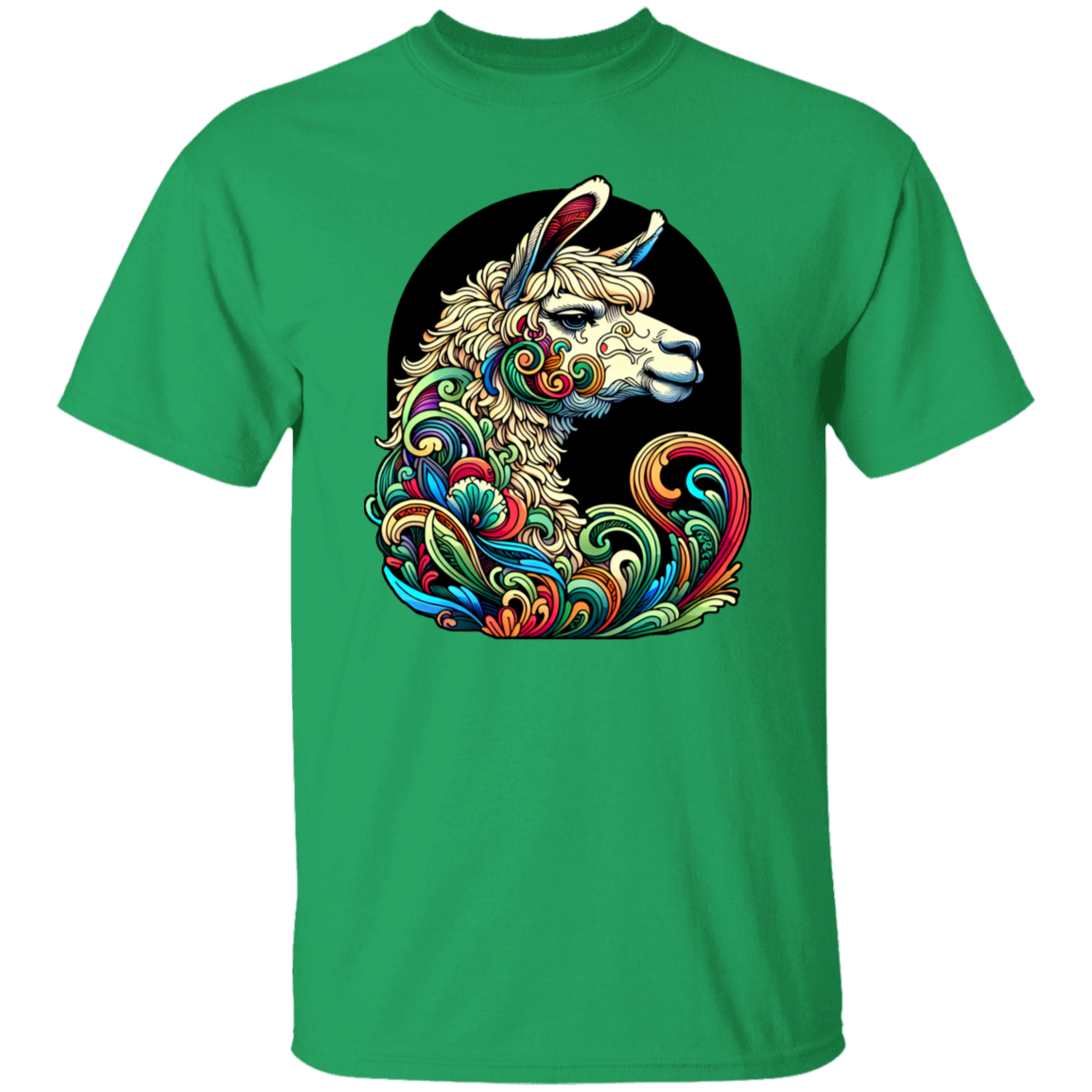 Art Nouveau Style Llama - T-shirts, Hoodies and Sweatshirts