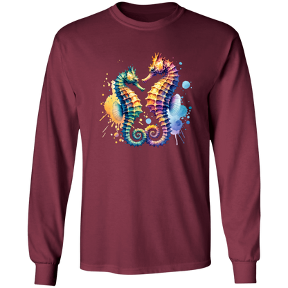 Watercolor Seahorses - T-shirts, Hoodies and Sweatshirts