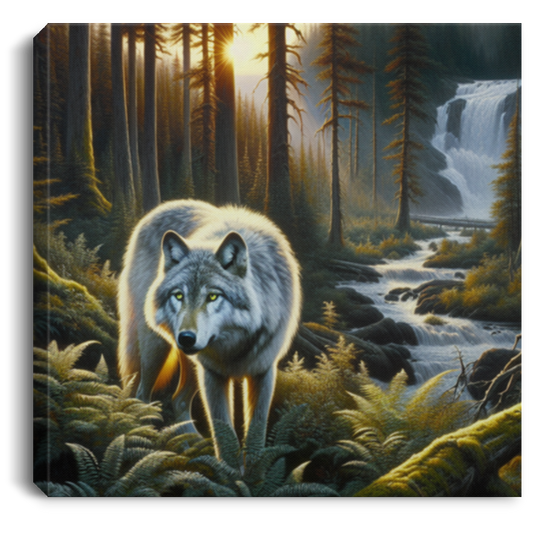 Wolf in Olympic National Park - Canvas Art Prints