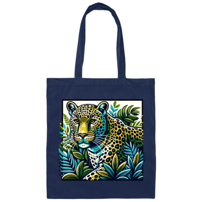 Vintage Style Leopard Canvas Tote Bag