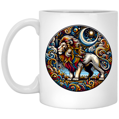 Lion Block Print - Mugs