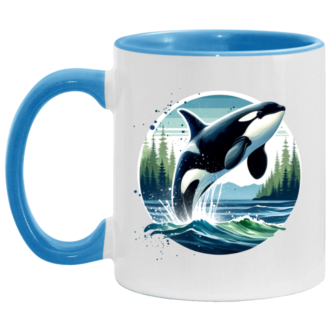 Orca Leaping - Mugs