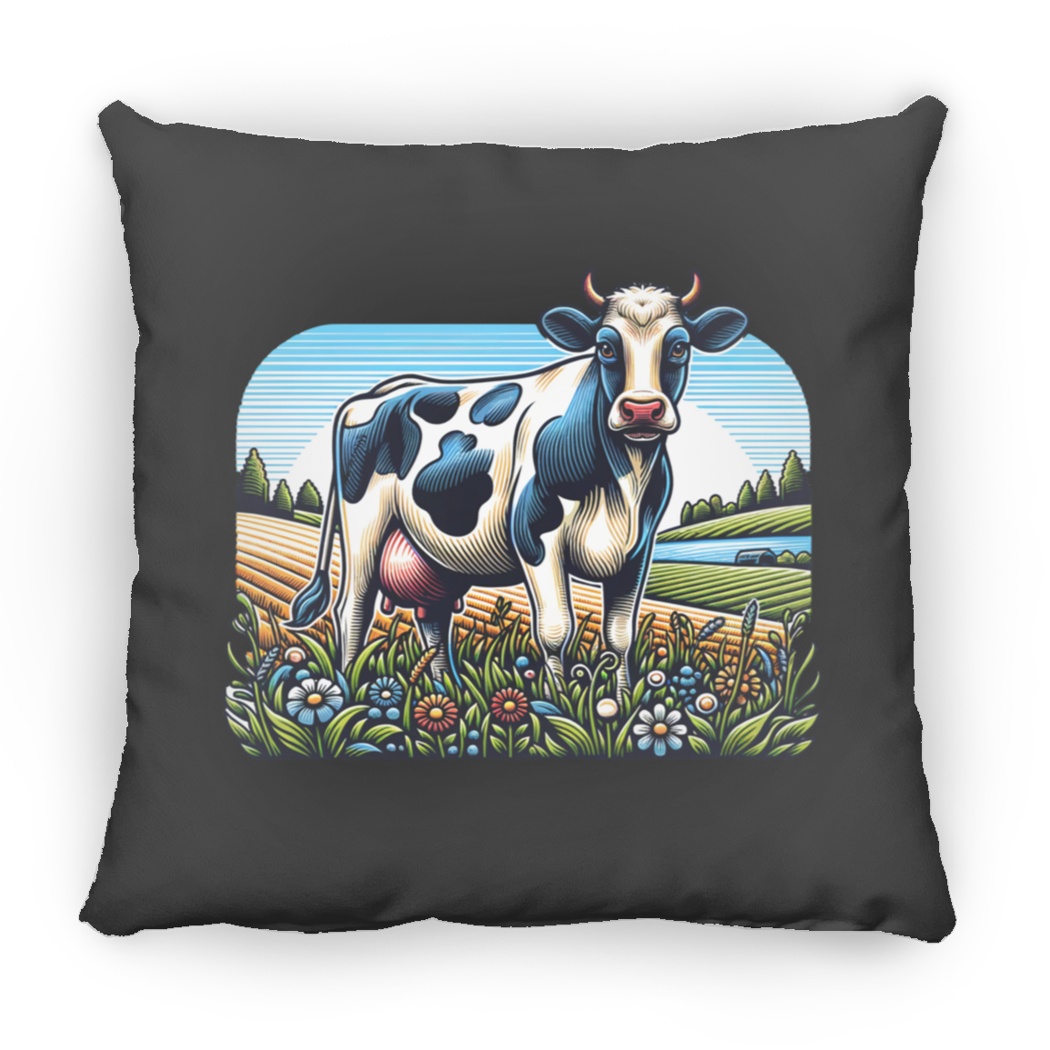 Holstein with Flowers - Pillows