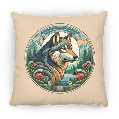 Wolf, Art Nouveau Style - Pillows