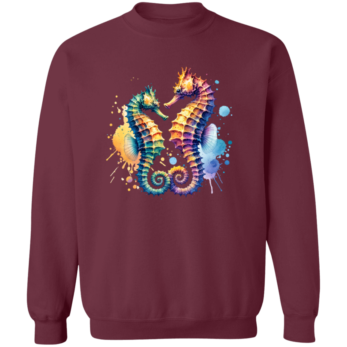 Watercolor Seahorses - T-shirts, Hoodies and Sweatshirts