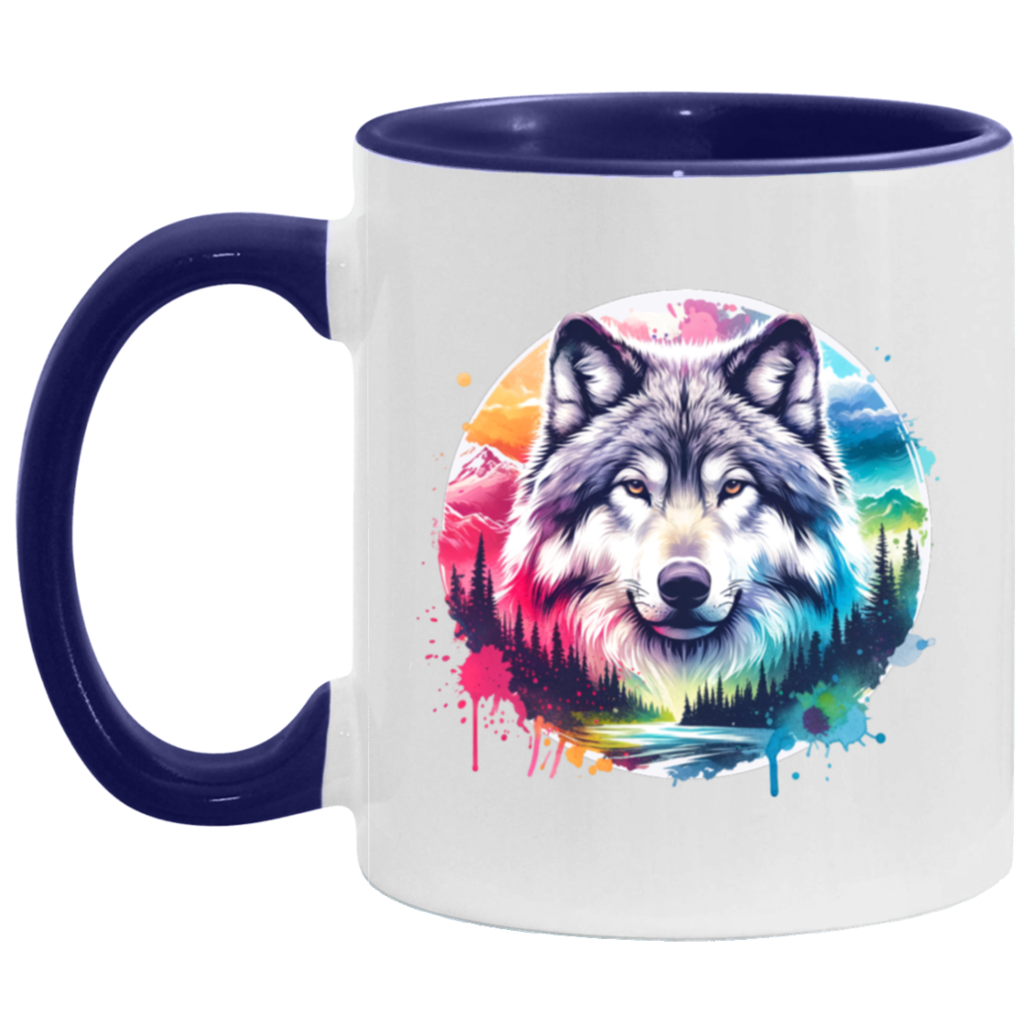 Wolf Spirit Rising Mugs