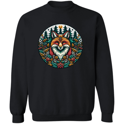 Fox Circle Folk Art - T-shirts, Hoodies and Sweatshirts