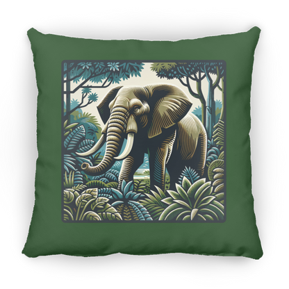 Block Print Elephant - Throw Pillows