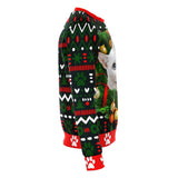 White Kitty in Wreath - Christmas Sweater