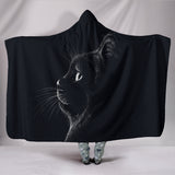 Black Cat II Hooded Blanket