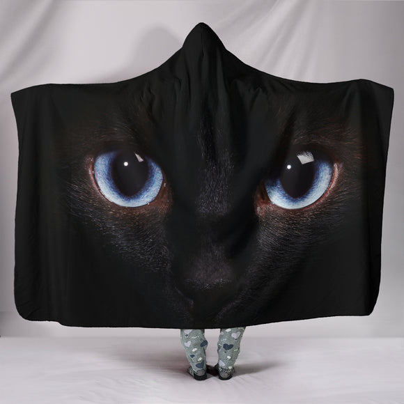 Cat Eyes Hooded Blanket