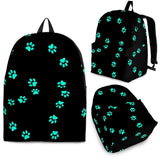 Teal Pawprint Backpack