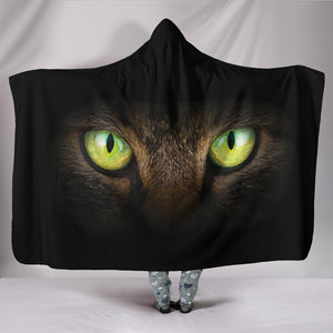 Cat Eyes II Hooded Blanket